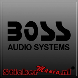 Boss audio sticker