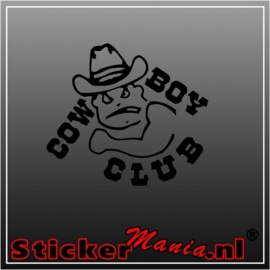 Cowboy club sticker