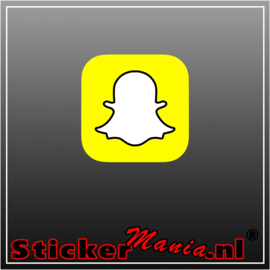 Snapchat logo full colour sticker