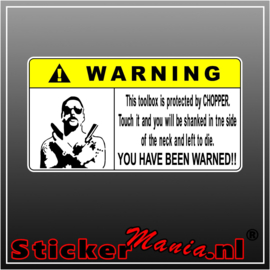 Warning Toolbox Full Colour sticker