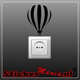 Heteluchtballon stopcontact sticker