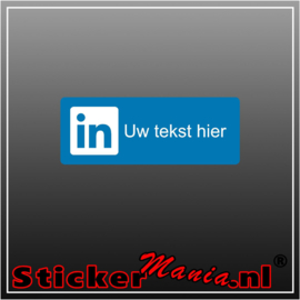 LinkedIn logo met eigen tekst