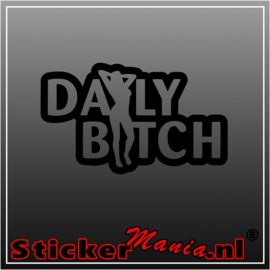 Daily bitch sticker