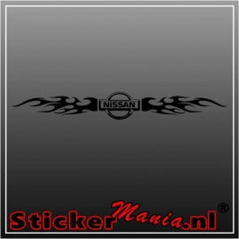 Nissan flames raamstreamer sticker