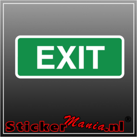 Exit full colour sticker