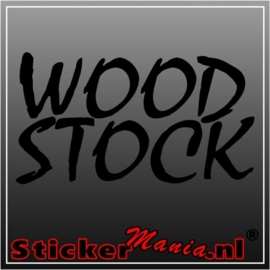 Wood stock sticker