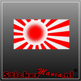 Japanse Vlag 1  Full Colour sticker