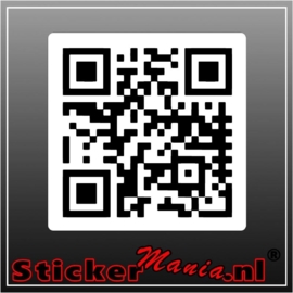 QR-code met achtergrond sticker