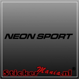 Neon sport sticker