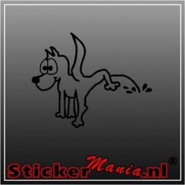 Hond pee sticker