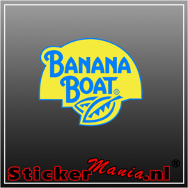 Banana boat full colour sticker