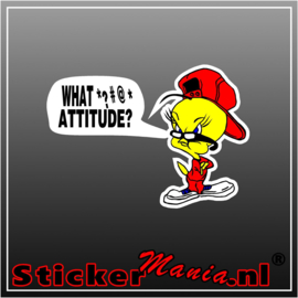 Tweety What Attitude Full Colour sticker