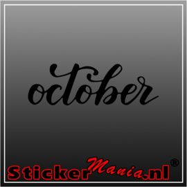 October  sticker