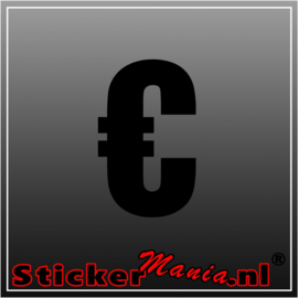€. Euro teken