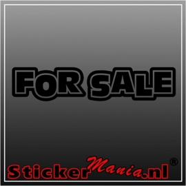 For sale sticker