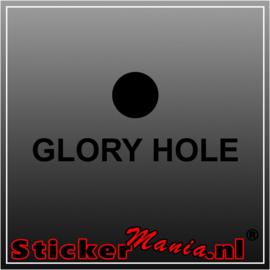 Glory hole sticker