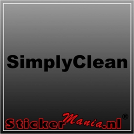 Simply clean sticker