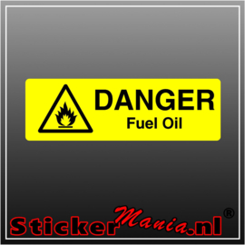 Danger fuel oil full colour sticker