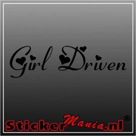 Girl driven sticker