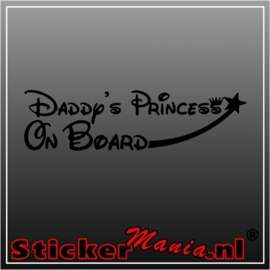 Daddy's princess om board sticker
