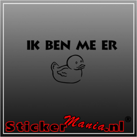 Ik ben me er eentje sticker