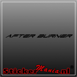 After burner sticker