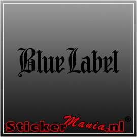 Johnnie Walker blue label sticker