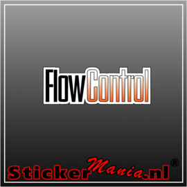 Flow Control Full Colour sticker