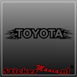Toyota flames 1 raamstreamer sticker