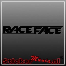 Race face sticker