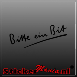 Bitte ein bit sticker