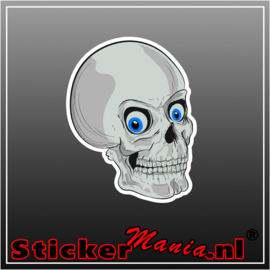 Skull 10 full colour sticker