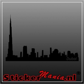 Skyline dubai muursticker