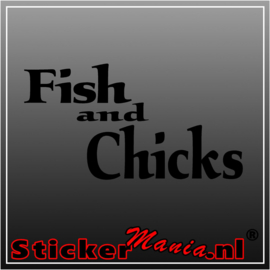 Fish and chicks sticker