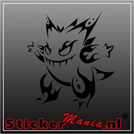 Gengar tribal sticker