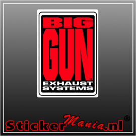 Big gun exhaust full colour sticker