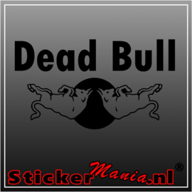 Dead bull sticker