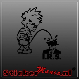 Calvin IRS sticker