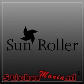 Sun roller caravan sticker