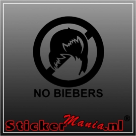 No biebers sticker