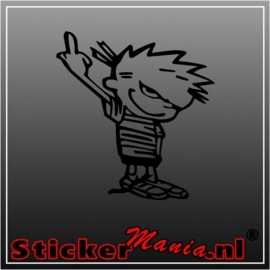 Calvin finger sticker