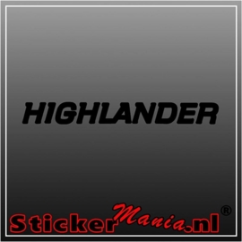 Toyota highlander sticker