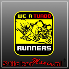 We're Turbo Runners Full Colour sticker