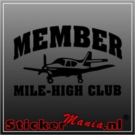 Mile-high club sticker
