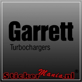 Garrett turbo chargers sticker