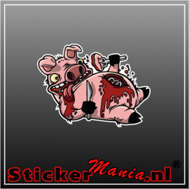 Cannabalistic pig Full Colour sticker