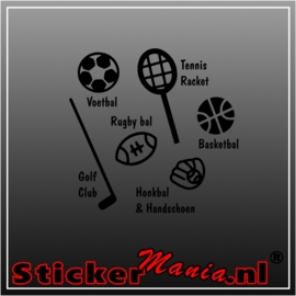 Sport accessoires sticker