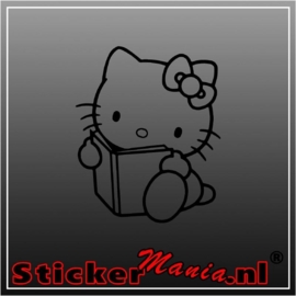 Hello kitty reading sticker