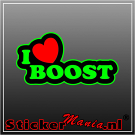 I Love Boost Full Colour stickers