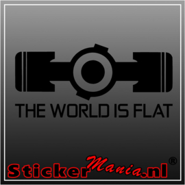 The world is flat sticker